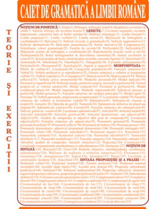 Caiet de gramatică a limbii române pentru clasa a VIII-a